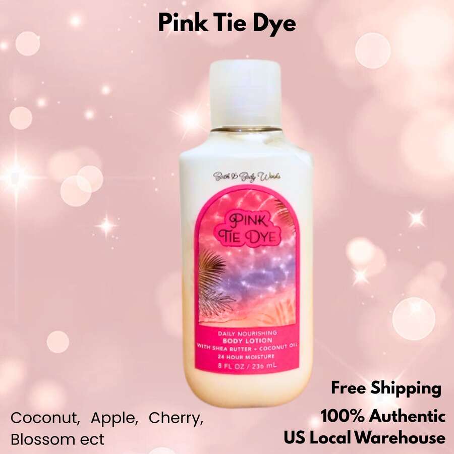 Bath & Body Works Bath And Body Works BBW Body Lotion 8oz - Pink Tie Dye - View 1