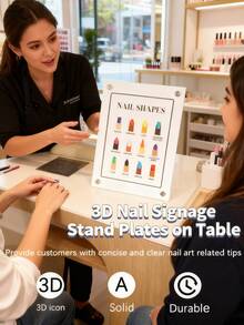 1pc Professional Nail Art Display Board - Nail Salon Poster And Nail Technician Supplies - White - View 10