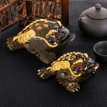 Decorative Changeable Color Toad Ornament, Premium Tea Pet For Tea Table, Tea Tray, Tea Stand - Multicolor - View 2