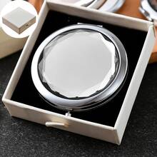 Customized Compact Makeup Mirror, Personalized Engraved Folding Pocket Mirror, Portable Double-Sided High-Definition Mirror, Stainless Steel Compact Mirror, Valentine's Day Gift, Spring, Bridesmaid, Wedding Gift, Customized Floral Engraved Makeup Mirror, Suitable For Gifting To Girlfriends, Moms, Mother's Day, Birthday, Graduation, Wedding, Anniversary, Practical Gift - Multicolor 3 - View 44