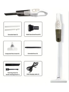 مكنسة كهربائية محمولة باليد للسيارة، مكنسة كهربائية منزلية عالية الطاقة للمكتب، مكنسة كهربائية صغيرة محمولة للسيارة، مستلزمات التنظيف، لاستخدام السيارة والمنزل، شفط قوي، بطارية طويلة الأمد، سهلة التنظيف في كافة أجزائها، شحن USB، يمكن امتصاص قشور الفاكهة/الشعر/الغبار/الحطام، مناسبة لتنظيف السيارات والورش والكمبيوتر والديكور والمكاتب والمنازل