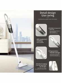 مكنسة كهربائية محمولة باليد للسيارة، مكنسة كهربائية منزلية عالية الطاقة للمكتب، مكنسة كهربائية صغيرة محمولة للسيارة، مستلزمات التنظيف، لاستخدام السيارة والمنزل، شفط قوي، بطارية طويلة الأمد، سهلة التنظيف في كافة أجزائها، شحن USB، يمكن امتصاص قشور الفاكهة/الشعر/الغبار/الحطام، مناسبة لتنظيف السيارات والورش والكمبيوتر والديكور والمكاتب والمنازل