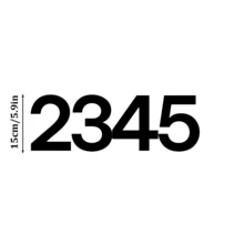 Customized Modern House Number Plate - Black House Number And Address Plate - House Number Plate