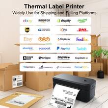 Marklife 4"X6" Wireless Thermal Label Printer - Suitable For Logistics, Postal Services, Air Transport And Small-Medium Enterprises. Compatible With Android, Apple And Windows Systems, Can Be Used As A Desktop Label Printing Device. - View 7