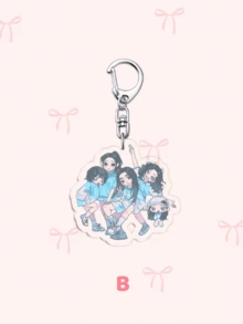 1个Kpop亚克力钥匙扣，钥匙扣配件，新款牛仔钥匙扣，日常包包装饰，包包挂件，挂绳，钥匙链。适合作为礼物送给男朋友、女朋友、家人、医生、护士，也可以用作派对礼物、手机装饰等。 - 彩色 - 查看 14