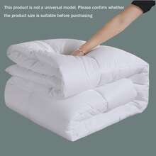 White Quilt Machine Washable, Super Soft For Home, Hotel, Guest House Use, Single & Double Bed Size Silk Floss Filled Comforter, Waterproof
