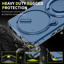 xaa mobile Ringke Heavy Duty Case For Redmi Note 14 Pro 5G, Black Ring + HD Screen Protector - Blue - View 3
