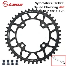 KEOS Bicycle Narrow-Wide Round Chainring 96BCD Symmetrical 4-Hole 32/34/36/38/40/42/44T Single Chainring, Suitable For M2000/M612 - Hitam - View 20