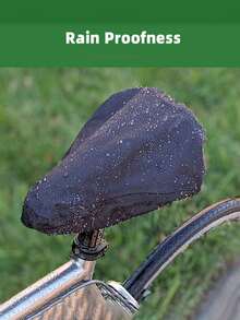 1pc Bicycle Seat Cover, Waterproof & Dustproof Seat Protector With Drawstring, Rain & Snow Resistant, Sun Shade - Multicolor - View 4