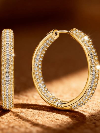 1pair Elegant Cross Design Zirconia Earrings For Women Made With S925 Sterling Silver Stylish Unique Jewelry For Daily Wear Parties And Perfect Birthday Gift