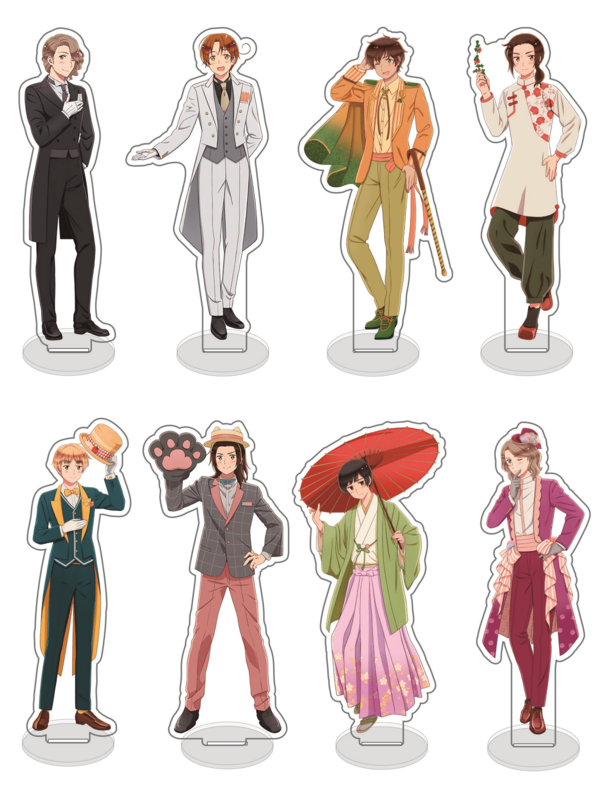 1pc Anime Hetalia Acrylic Standee - Action Figure Display, Desk & Home Decor Figurine Statue, Valentine's Day, Perfect Birthday Gift For Friends.
