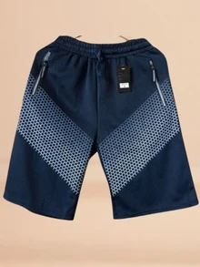 Men Shorts - 藍色 - 查看 3