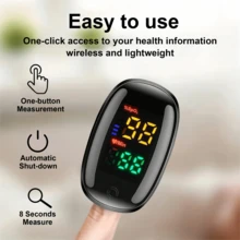 Oximetro 数字手指脉搏血氧仪，带 LED 显示屏，血氧饱和度和脉搏率监测器，便携式 SpO2 监测器