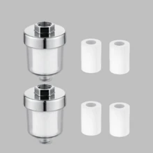 Filtro de ducha con cartucho de filtro reemplazable, purificador de agua para uso doméstico, universal para bañarse y calentadores de agua caliente