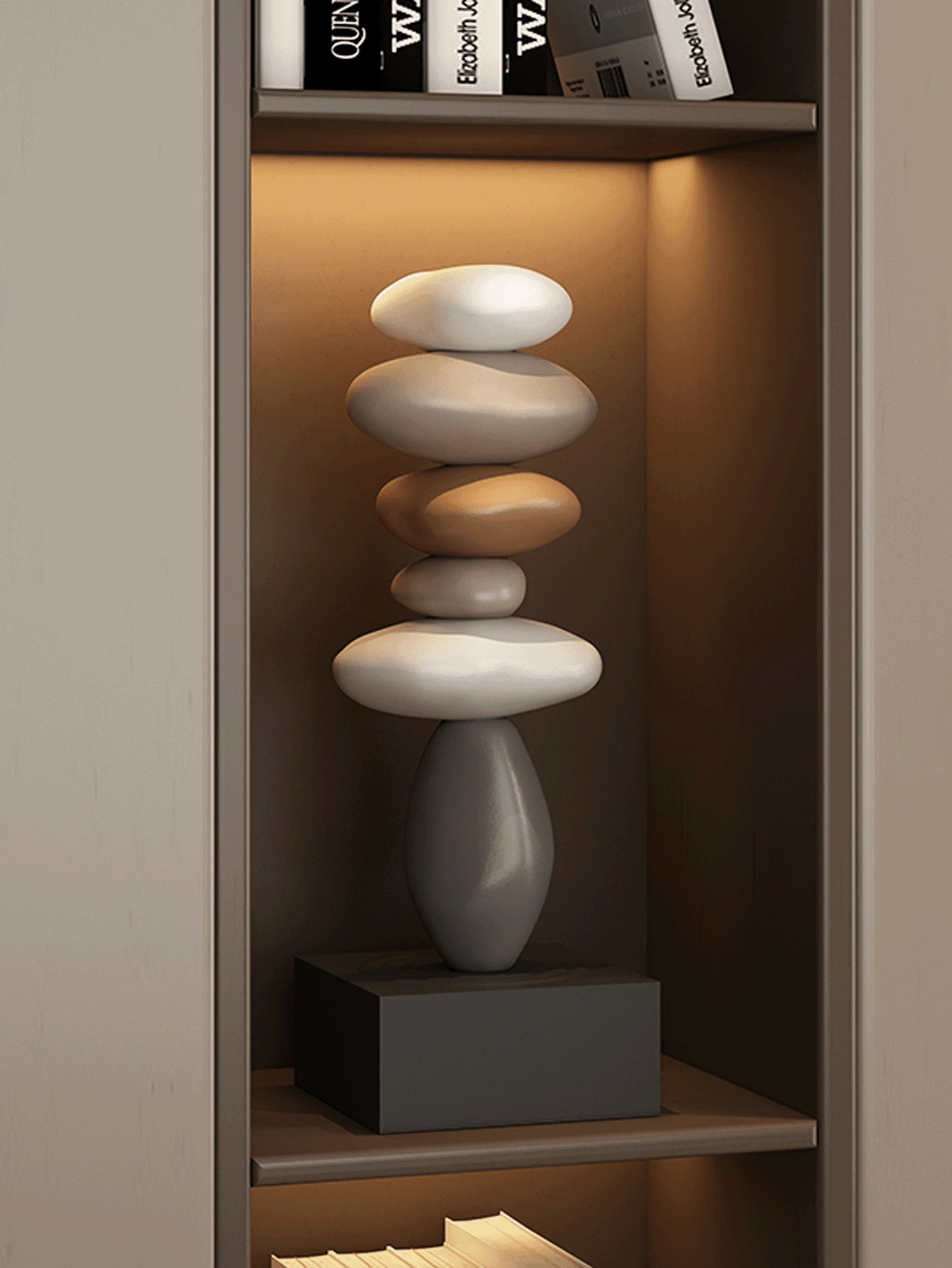 1件幸运符装饰雕塑 - 精致摆件，适合放置于客厅、电视柜或桌面 | 完美的乔迁礼物 - 彩色 - 查看 1