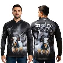 Camisa Camiseta Blusa Bruto Boi Nelore Com Proteção Uv50 - Branco - Visão 1