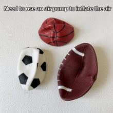 3pcs Sports Ball Set, Including Mini Basketball, Soccer Ball, And Rugby Ball, Suitable For Indoor And Outdoor Play, Sports And Leisure Games - Multicolor - View 5