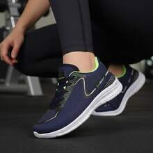 Women's Gym Shoes – Ideal For Walking, Running And Exercise - Xanh nước biển/Xanh lá cây - Xem 4