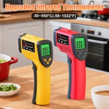 L.A.OL.A.U [红外线测温枪] L.AOL.AU 手持式红外线测温枪 - 红外测温枪，非接触式数字温度计，适用于烹饪、披萨烤箱及工业领域 - 彩色 - 查看 1