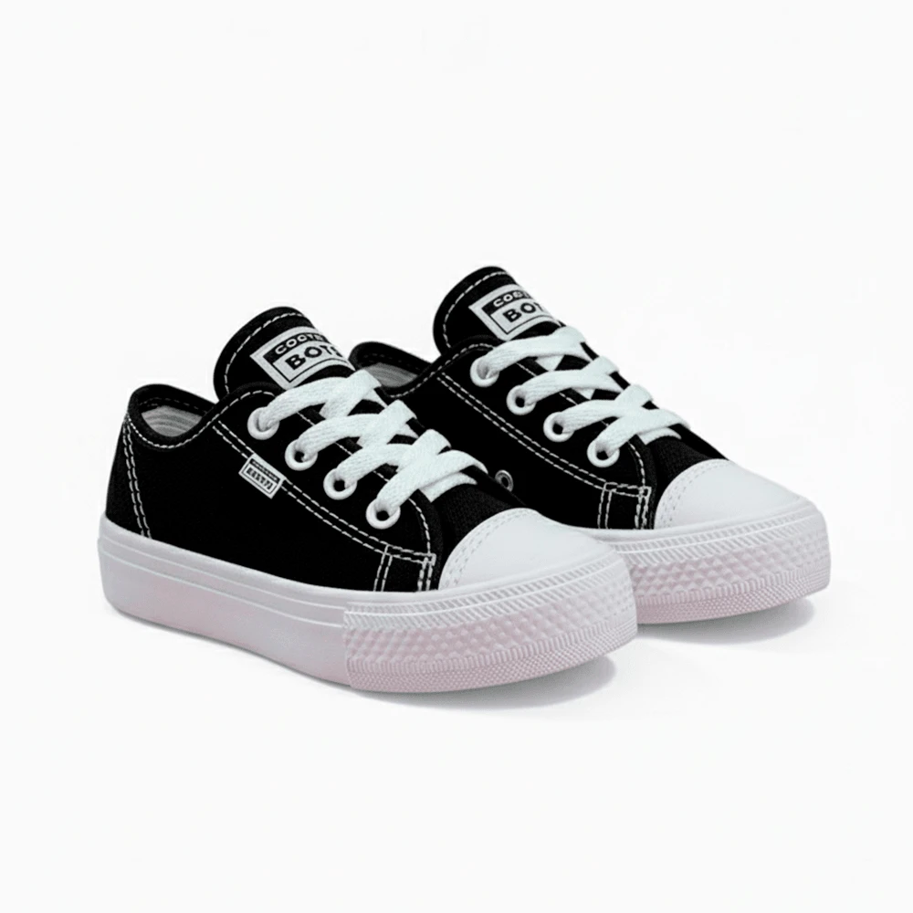 Traditional Boots Star Kids' Tennis Shoes, Comfortable Canvas, Affordable, For Boys And Girls - 白色 - 查看 1