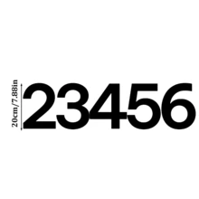 Customized Modern House Number Plate - Black House Number And Address Plate - House Number Plate