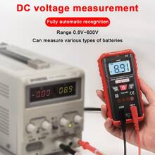 Digital Multimeter 4000 COUNTS, Automatic/Manual Mode Continuity Tester, VoltageDirect/Alternating Current Voltage Multifunction Tester, Voltage, Resistance - Multicolor - View 5