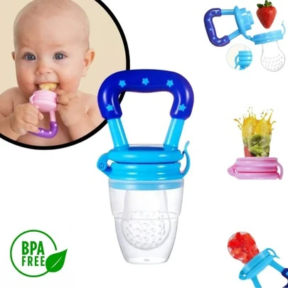 Chupeta Alimentadora Introducao Alimentar Infantil Papinha Frutas Crianca
