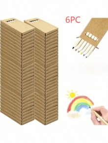 6/12/24 Mini Colored Pencils - Pre-Sharpened HB Pencils, 3.5-Inch Portable Short Pencils, 6 Vibrant Colors (Red, Orange, Yellow, Green, Blue, Wooden Pencils), Perfect For Crafts, Wooden Pencils, Bulk Small Gifts, Chalk Colored Pencils, Colored Pencils,Christmas,Christmas Stocking Fillers,Christmas Gifts,Christmas Decorations,Christmas>Stocking Filler,Christmas Crafts - Multicolor - View 11