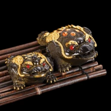 Decorative Changeable Color Toad Ornament, Premium Tea Pet For Tea Table, Tea Tray, Tea Stand - Multicolor - View 3