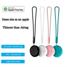 Alternativa a AirTag, localizador global, localizador Apple AirTag, rastreador GPS global, alarma anti-pérdida para mascotas, localizador de automóviles, rastreo preciso remoto, llamada de dispositivo con un solo clic, batería de larga duración, rastreador GPS, compatible con "Buscar" de Apple para personas mayores, mascotas, automóviles, llaves, bolsos, recordatorio y rastreo anti-pérdida, solo iOS