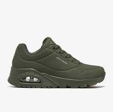 Skechers Zapatillas de running con amortiguación deportiva UNO Cushion 73667 para mujer - Verde Oliva - Ver 3