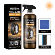 Limpiador descontaminante quita oxido, Desoxidante de Metal, Producto Multifuncional para Pulir y Renovar Ruedas de Auto, Quitar Óxido de Griferías y Acero Inoxidable, Elimina Manchas de Óxido, Limpia Profundamente y Restaura el Brillo, Para auto, carro, vehiculo, motocicletas, bicicletas, practico y facil de usar, hogar, exteriores, automotriz, para neumaticos, llantas, piezas de metal