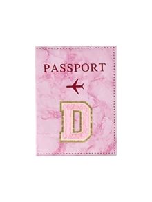 RFID Vintage Geschäfts-Passhülle aus PU-Leder, tragbar, multifunktional, für Ausweise, Bankkarten, Flugtickets, Reisezubehör, Premium minimalistische Initialen-Passhülle für Teen Mädchen, Studenten, Unisex, Rückkehr zur Schule, Reisezubehör, Passport Tasche