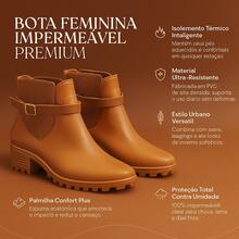Women's Winter And Rain Boots With Short Shaft And Waterproof Finish, Casual And Stylish For Parties - Lạc đà - Xem 2