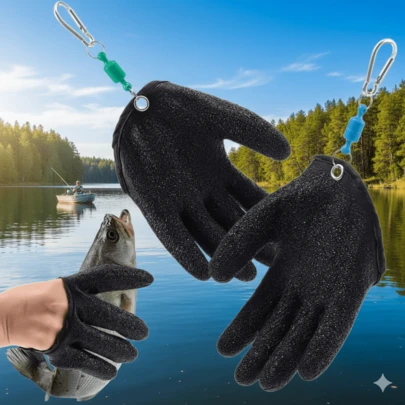 2pcs Anti-Slip Fishing Gloves, Fishing Gloves, Grip Gloves, Anti-Slip Anti-Puncture Gloves, Fishing Gloves, Fishing Gloves