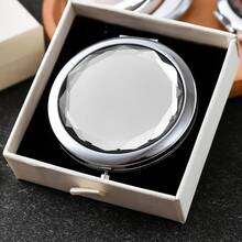 Customized Compact Makeup Mirror, Personalized Engraved Folding Pocket Mirror, Portable Double-Sided High-Definition Mirror, Stainless Steel Compact Mirror, Valentine's Day Gift, Spring, Bridesmaid, Wedding Gift, Customized Floral Engraved Makeup Mirror, Suitable For Gifting To Girlfriends, Moms, Mother's Day, Birthday, Graduation, Wedding, Anniversary, Practical Gift - Multicolor 3 - View 25