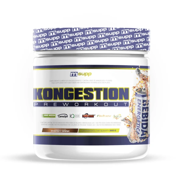 MASmusculo - Pré-entraînement de Konggestion - 320 g - ✅ Frete grátis em 48/72 horas para toda a península - Pré-entraînement - Fournit une énergie immédiate pour la puissance - Améliore la concentração et la concentração - - Bebida energética - Ver 1