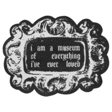 1pc Museum-Themed Heat Transfer Vinyl Patches, 2 Colors, Arts & Crafts Lovers DIY Clothing Decoration Accessories