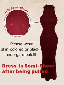 conciso Glitzer-Ärmellos Slim Damen Sexy Elegant Glänzend Hohe Taille Frühling Sommer Maxikleider Abend Club Party Mikropermeable