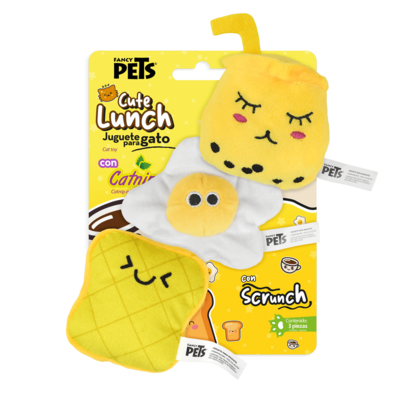 Fancy Pets Juguetes para Gato Pack 3 Piezas - Desayuno