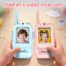 Bộ 2 máy bộ đàm video cho trẻ em (3-12 tuổi) Tầm xa, Không cần Internet, Có camera Lý tưởng cho việc chơi ngoài trời & vui chơi trong nhà Quà tặng hoàn hảo cho trẻ em trong dịp lễ/Giáng sinh - Nhiều màu - Xem 3