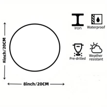 1件复古金属标志，停车标志圆形海报，采用经典交通符号，复古外观墙饰，适用于酒吧、咖啡馆、海滩别墅、游戏室、后院，7.8x7.8英寸。 - 彩色 - 查看 2