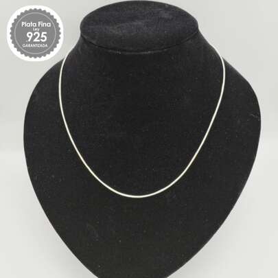 Cadena Hueso de Serpiente en Plata de Ley 925 de 44 cm | Elegante y Brillante