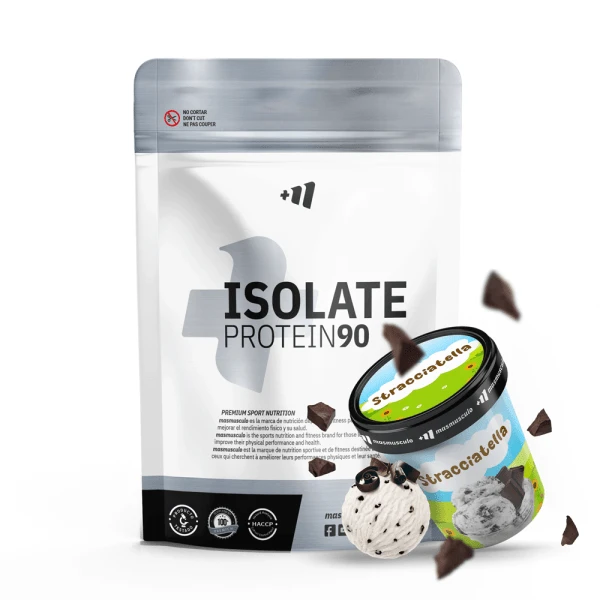 MASmusculo - Isolat 90 Cfm - 500 G - ✅ Frete grátis em 48/72 horas para toda a península - Aumenta a massa muscular - Fortalece os músculos - Endurece os músculos - Repara as células após o exercício - Ajuda a definir os músculos - - Gotas de chocolate - Ver 1