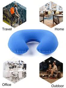 Travel Pillow, Neck Pillow, Airplane, Car, Home Office, Flight Soft Cover, C-Shaped Portable Student Adult Cushion, Supports And Protects The Cervical Spine When Studying Or Riding, Other Travel, C-Shaped Pillow, Comfortable In The Car, Cute Support Cushion - Multicolor - View 8