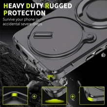 xaa mobile Ringke Heavy Duty Case For Redmi Note 14 Pro 5G, Black Ring + HD Screen Protector - Black - View 4