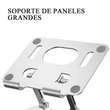 Nuevo Soporte para Tablet, Soporte para Teléfono de Transmisión en Vivo de Escritorio, Base Móvil Giratoria de 360°, Regalo de Navidad, Soporte para Móvil y Tablet, Soporte Giratorio para Tablet, Adecuado para Tablets y Teléfonos, Soporte para Tablet Ancho y Estable, Soporte para Tablet para Asiento Trasero de Coche - Plateado - Ver 8