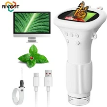 RIVGOT Kids Microscope Pocket Microscope -1000X Portable Microscope For Kid | Photo And Video Mini Microscopes | 2'' Digital Little Scientist Microscopes For 3-10 Age Years Old Boys Girls Toys Gifts - Many - View 13