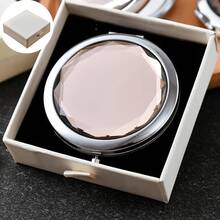 Customized Compact Makeup Mirror, Personalized Engraved Folding Pocket Mirror, Portable Double-Sided High-Definition Mirror, Stainless Steel Compact Mirror, Valentine's Day Gift, Spring, Bridesmaid, Wedding Gift, Customized Floral Engraved Makeup Mirror, Suitable For Gifting To Girlfriends, Moms, Mother's Day, Birthday, Graduation, Wedding, Anniversary, Practical Gift - Multicolor 3 - View 16
