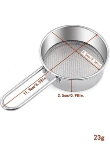 1pc Stainless Steel Powdered Sugar Shaker Back To School